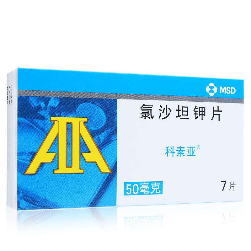 氯沙坦鉀片(科素亞)